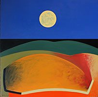 MoonOverHorizon 20x20 Dan Namingha