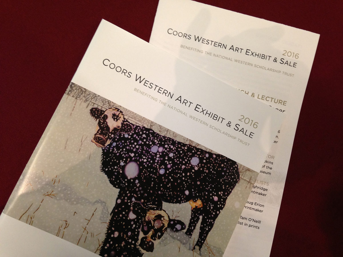 2016 Coors Western Art Exhibit & Sale programs