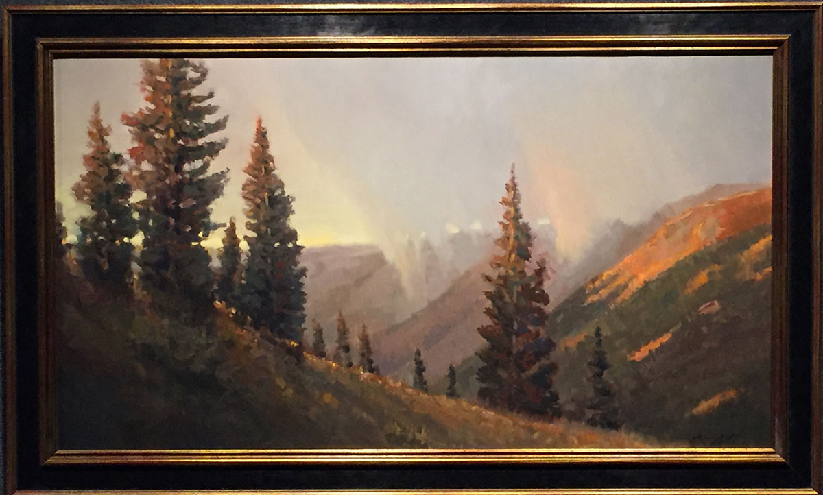 Peter Campbell - Red Mountain Pass, framed