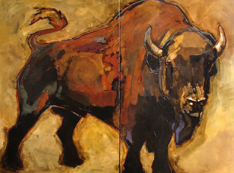 Peggy Judy - Bison Diptych
