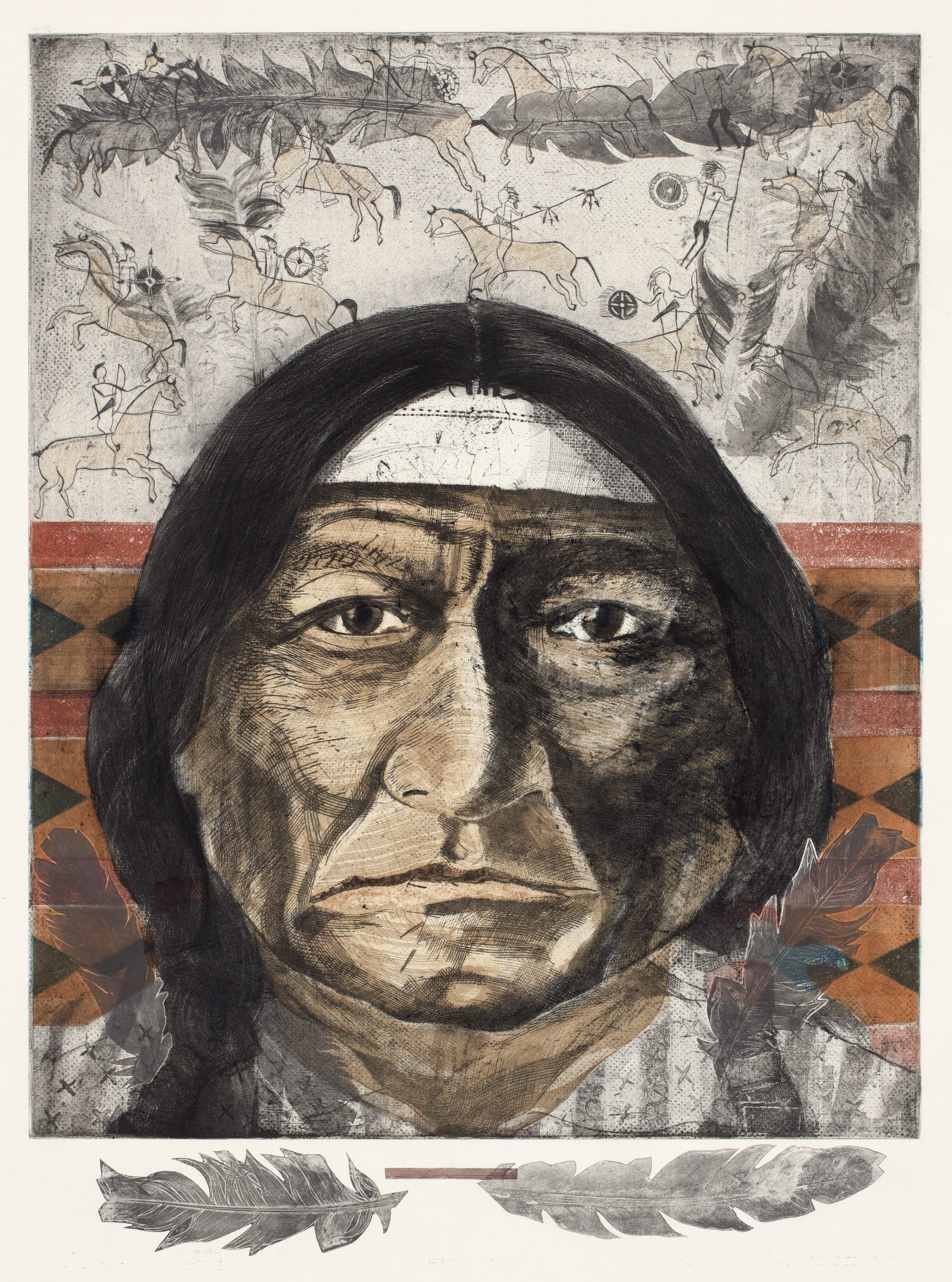 Tomas Lasansky - Native American Portrait ws