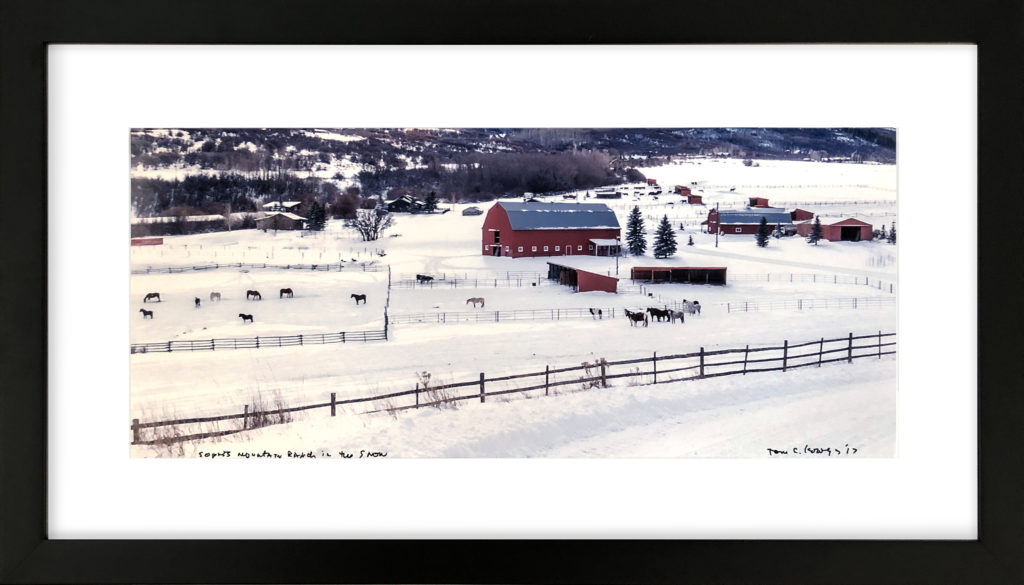 Tom Korologos, Sopris Mountain Ranch In Snow art