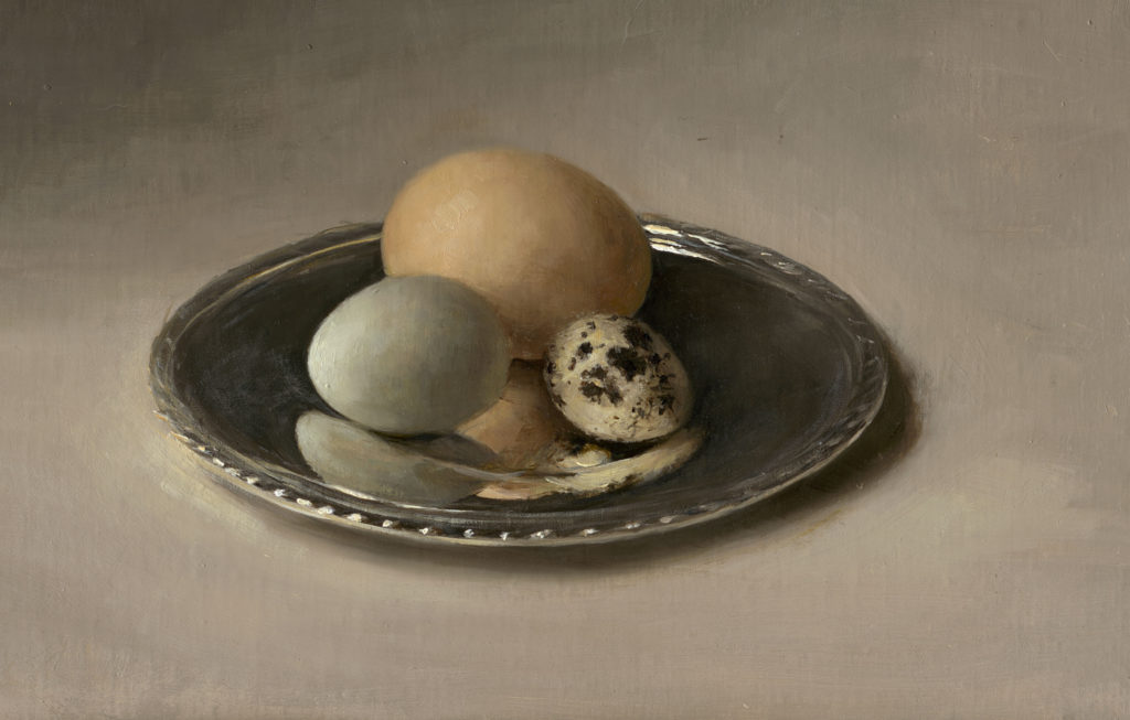 Sarah Lamb, Eggs on Silver art