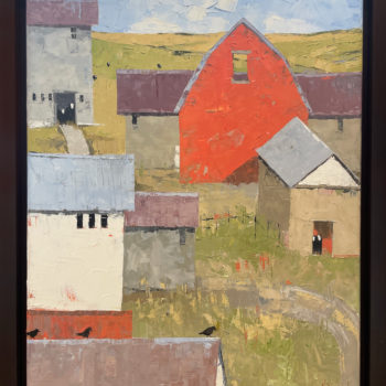 Dinah Worman - Cows, Crows and Red Barn