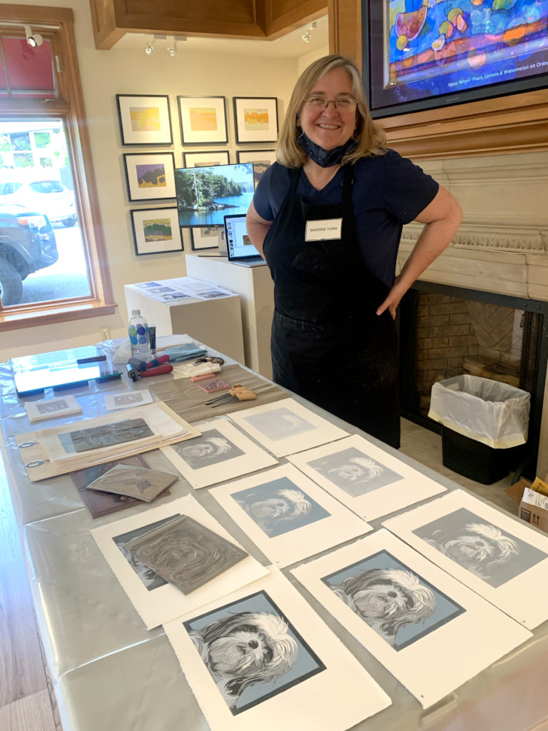 Sherrie York at In-Person Printmaking Demonstration