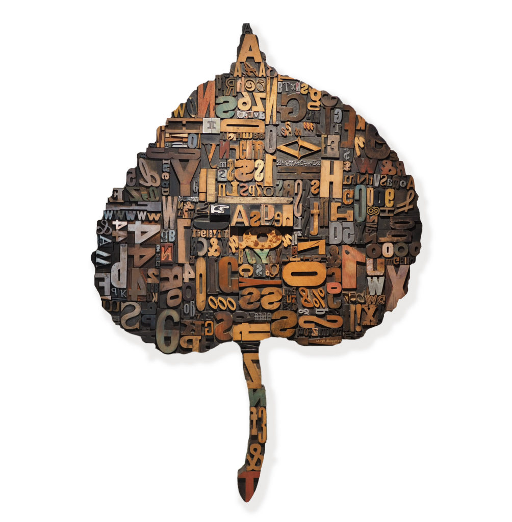 Lloyd Schermer, Large Aspen Leaf VI art