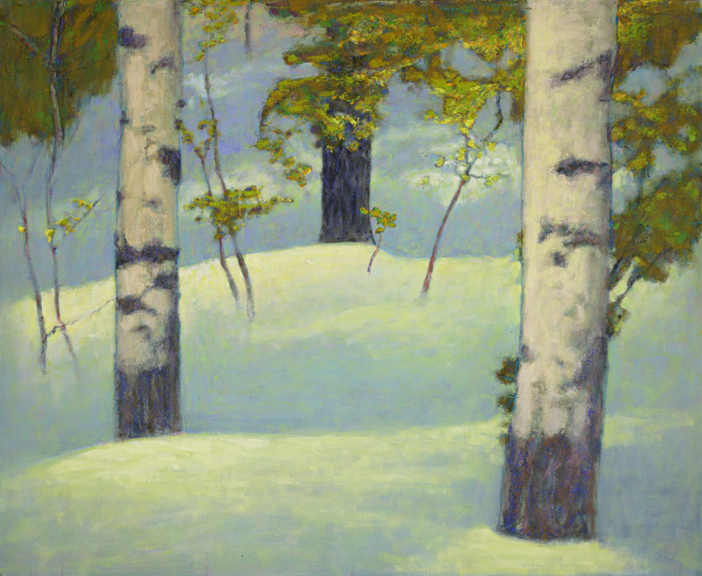 Rick Stevens, Snow Drift on Trees art