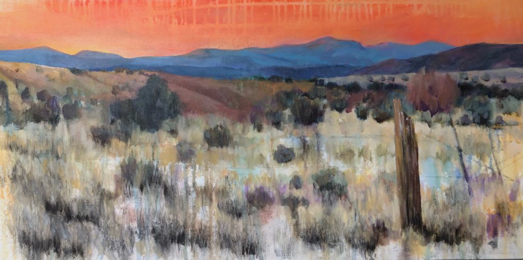 Heather Foster, Sunset - Leaving the Dam art