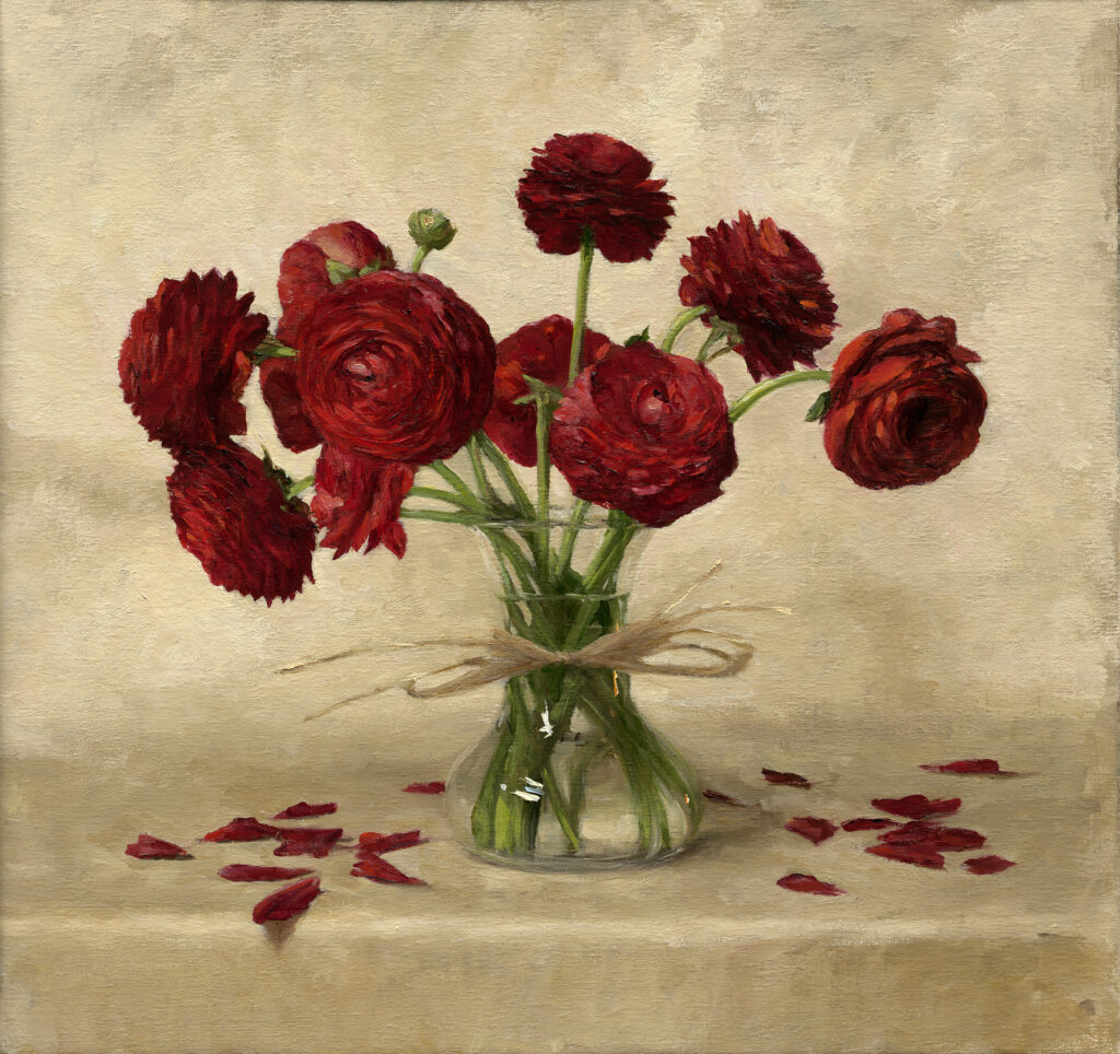 Sarah Lamb, Red Ranunculus art