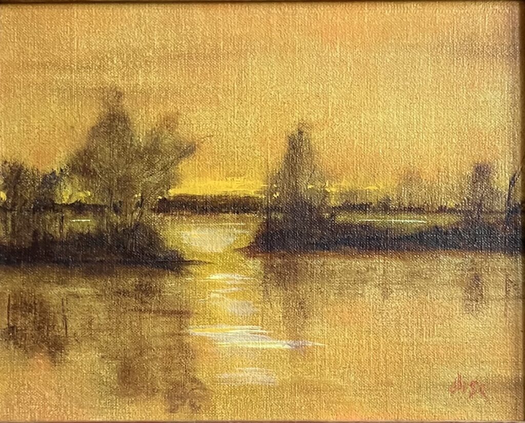 Marie Figge Wise, Sunset Reflection art