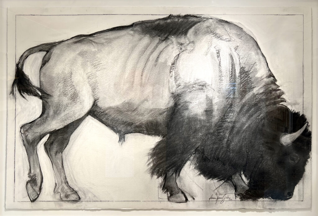 Donna Howell-Sickles, Grazing Bison art