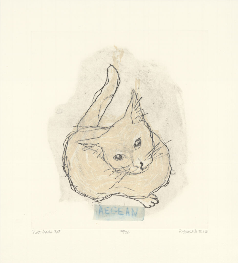 Paula Schuette Kraemer, First Greek Cat, UNF  7/20 art