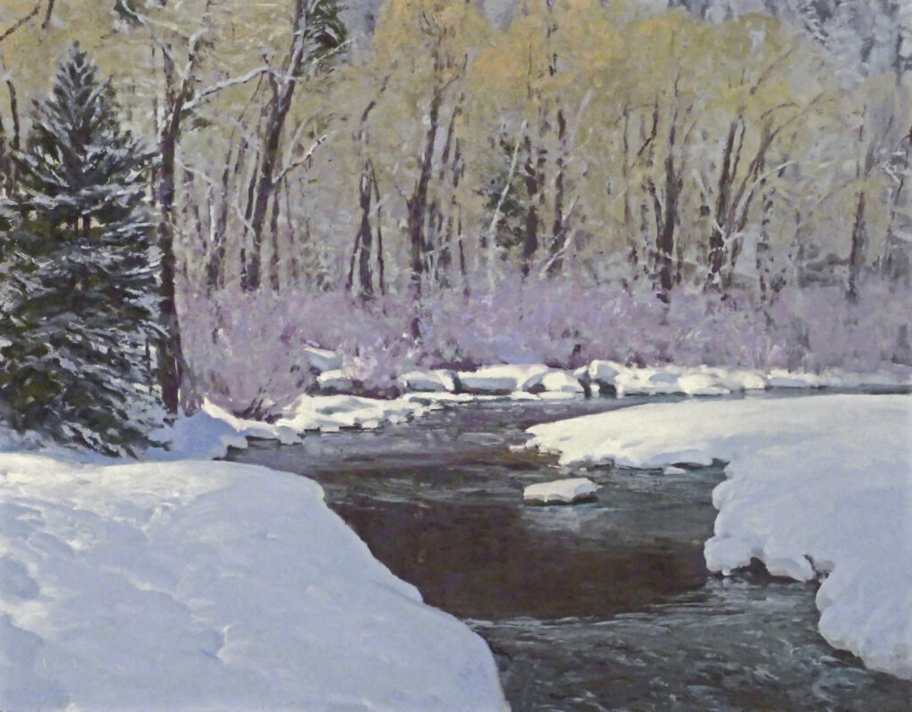 Len Chmiel, The West I know: Introducing Spring, Crystal River, CO art