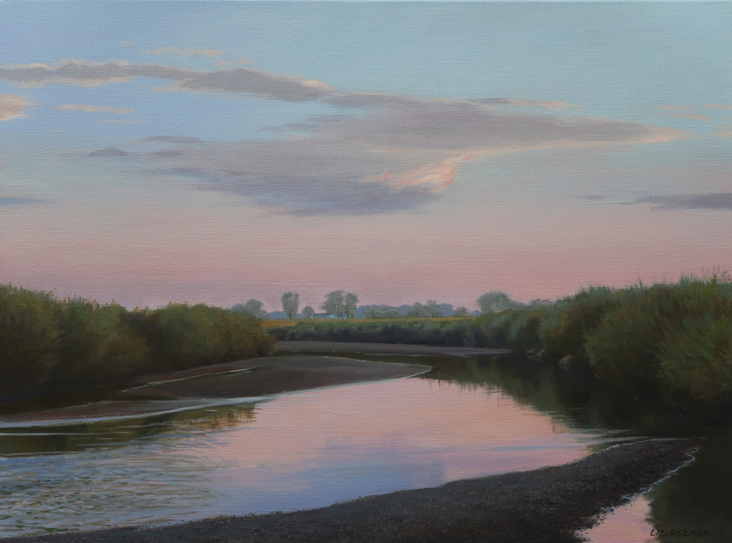 Linda Lillegraven - Laramie River Summer Twilight