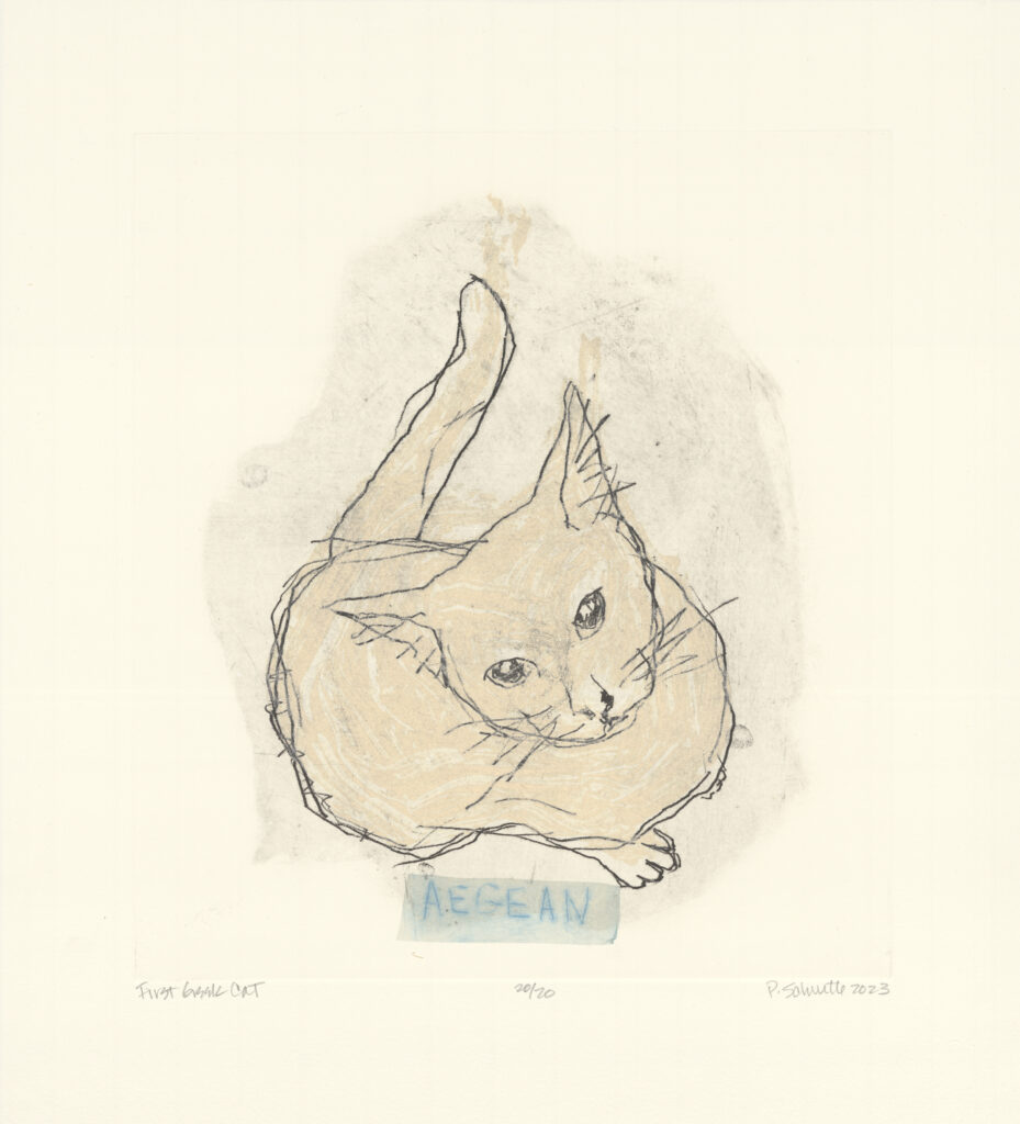 Paula Schuette Kraemer, First Greek Cat, UNF  3/20 art