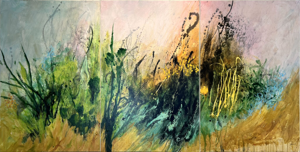 Allison Stewart, Future Perfect #8, (triptych) art