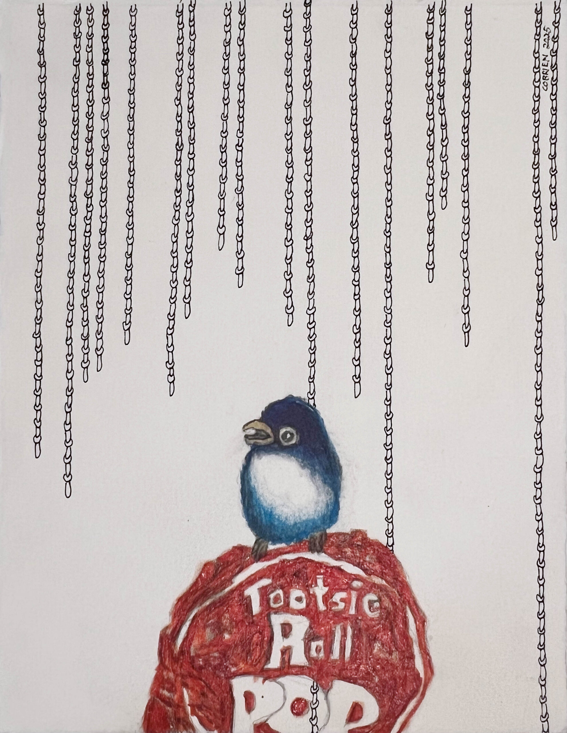 Craig OBrien - Tootsie Blue on Red