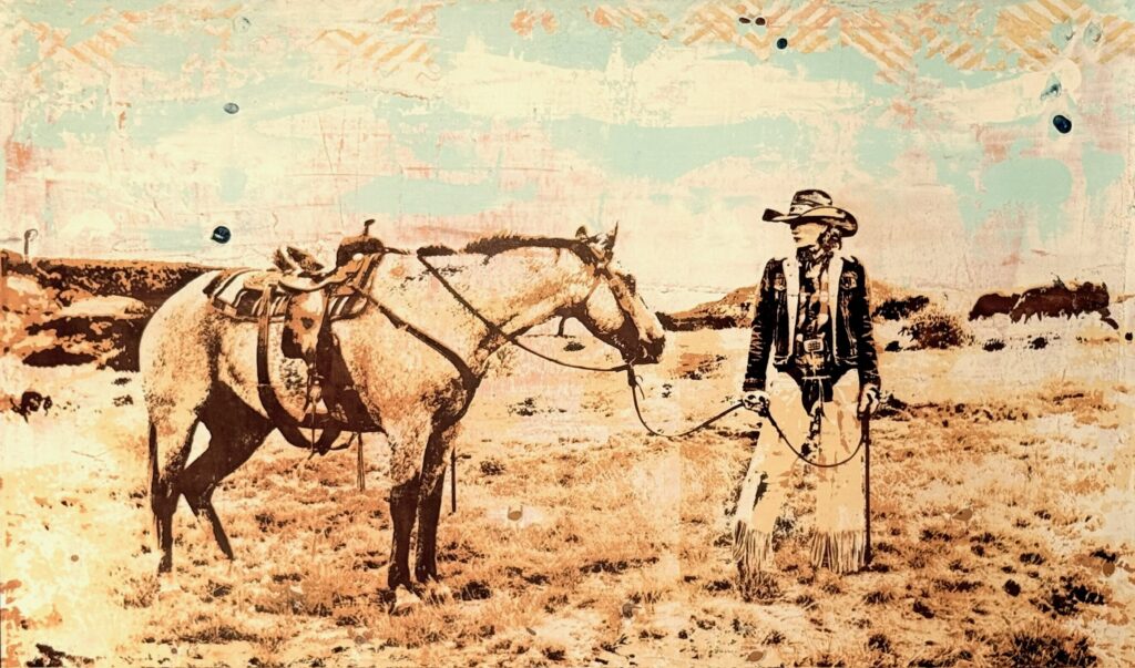 Maura Allen, Having a Chat art