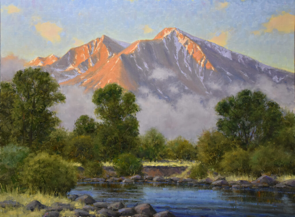 Dan Young, Low Clouds Below Sopris art