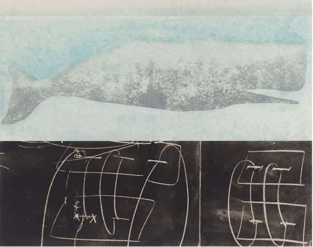 Marcia Weese, Whale Scratchings II art