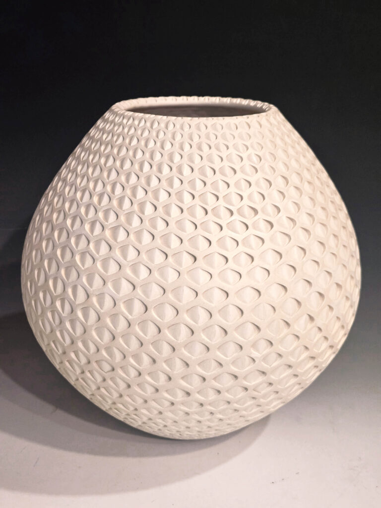 Michael Wisner, White Oval (377) art