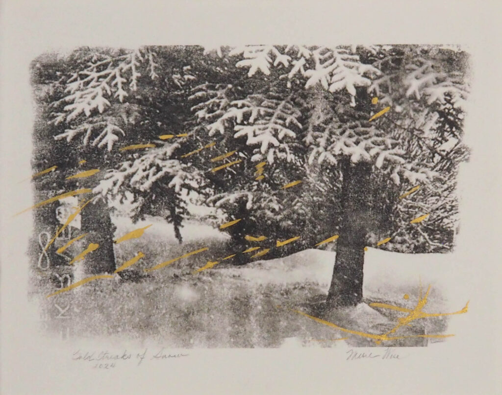 Marie Figge Wise, Gold Streets of Snow art