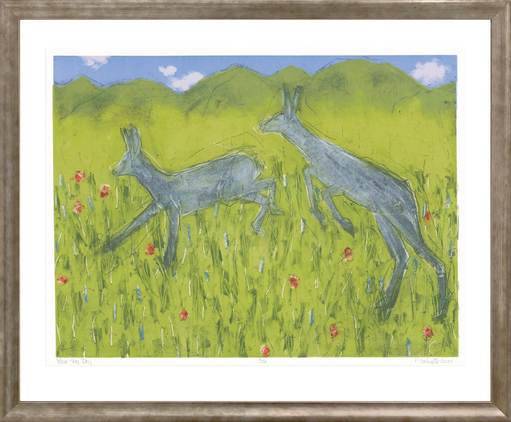 Paula Schuette Kraemer, Blue Sky Day 14/20 art
