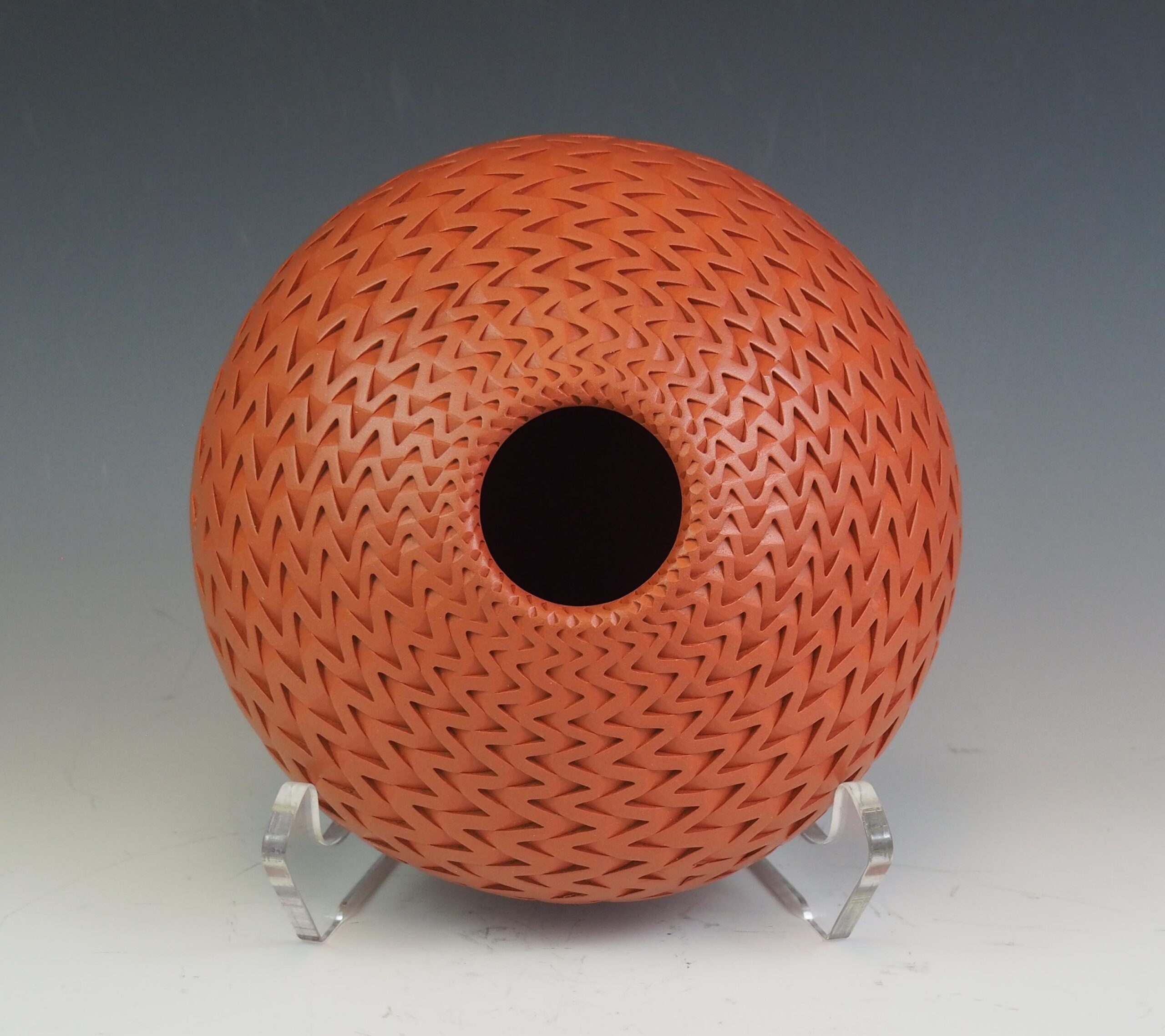 Michael Wisner - Terracotta Zigzag 5 x7 (383)