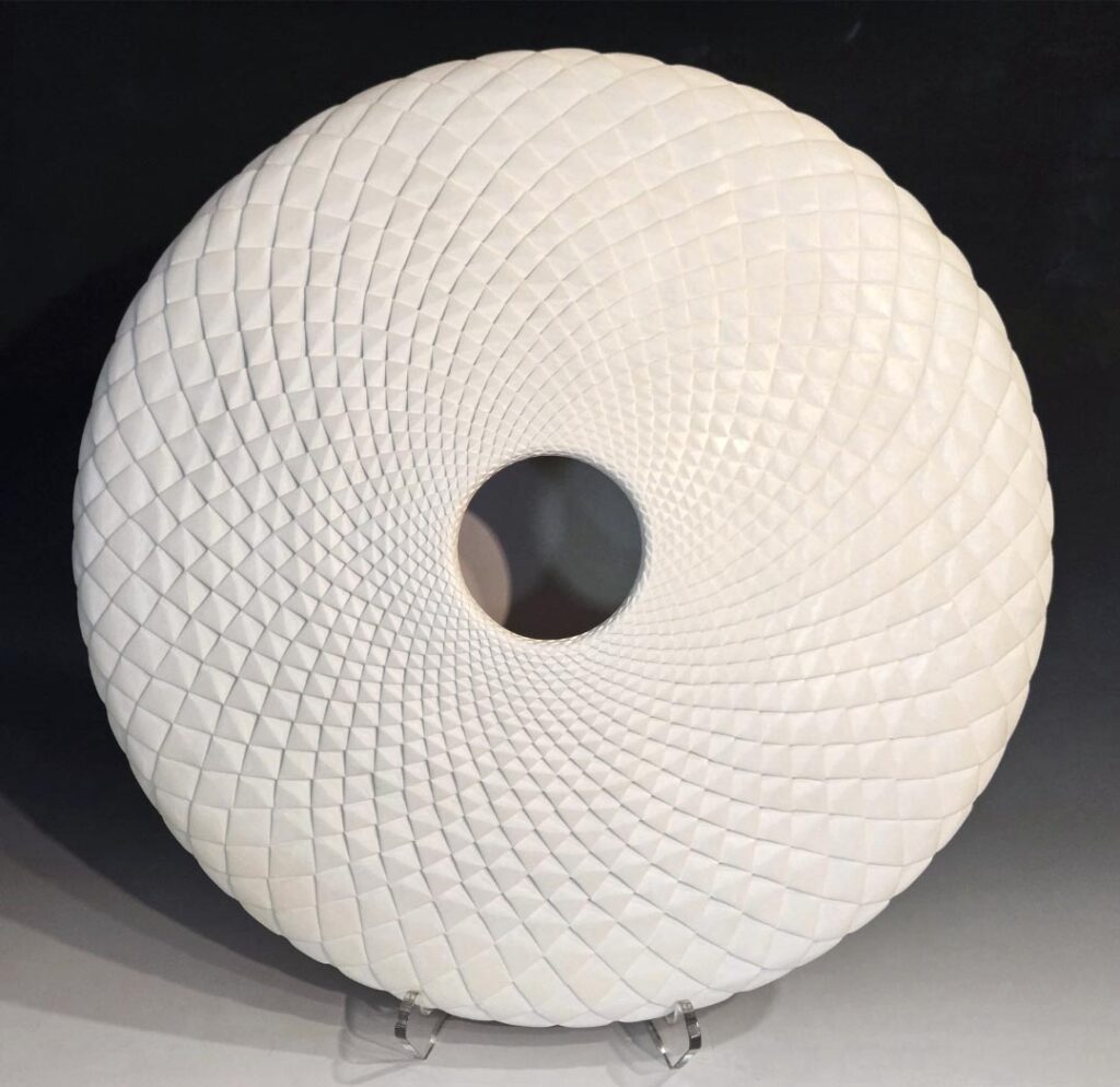 Michael Wisner, White Pinecone (375) art